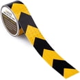 thumbnail image 1 of 2" X 30ft Reflective Safety Hazard Warning Tape Waterproof Yellow Black - High Intensity Reflector Tape for Outdoor Steps, 1 of 4