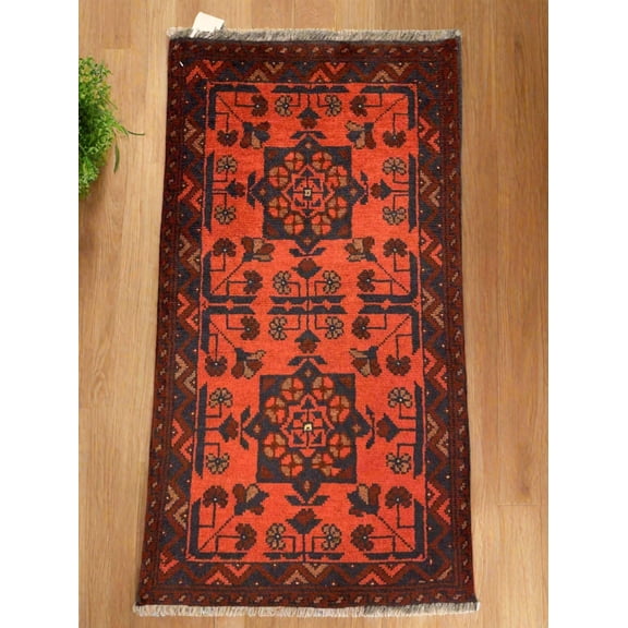 2 X 4 Khall Tribal Handmade Wool Rug # 12329