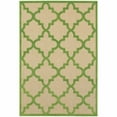 thumbnail image 1 of 2' X 4' Sand Geometric Stain Resistant Indoor Outdoor Area Rug - 6' x 7', 1 of 5