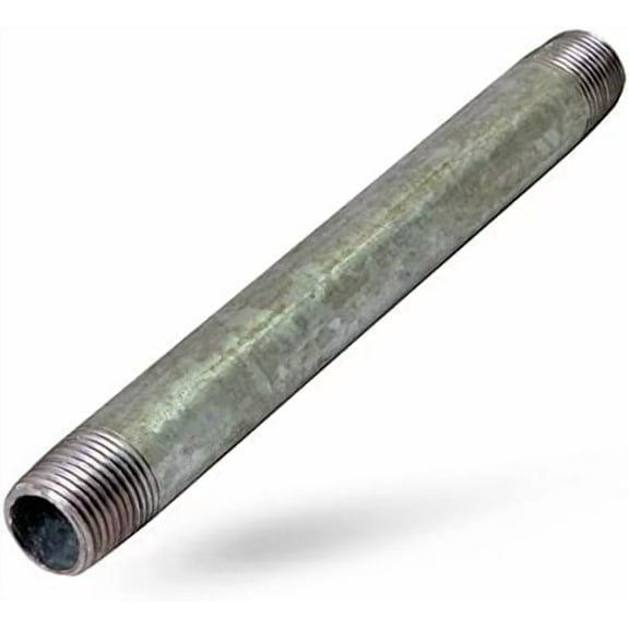 2 X 48 Galvanized Ready Cut Pipe Galvanized Nipple Steel Pipe Pre-Cuts, Iron, Plumbing, NPT Threaded, Industrial$$Plumbing & HVAC