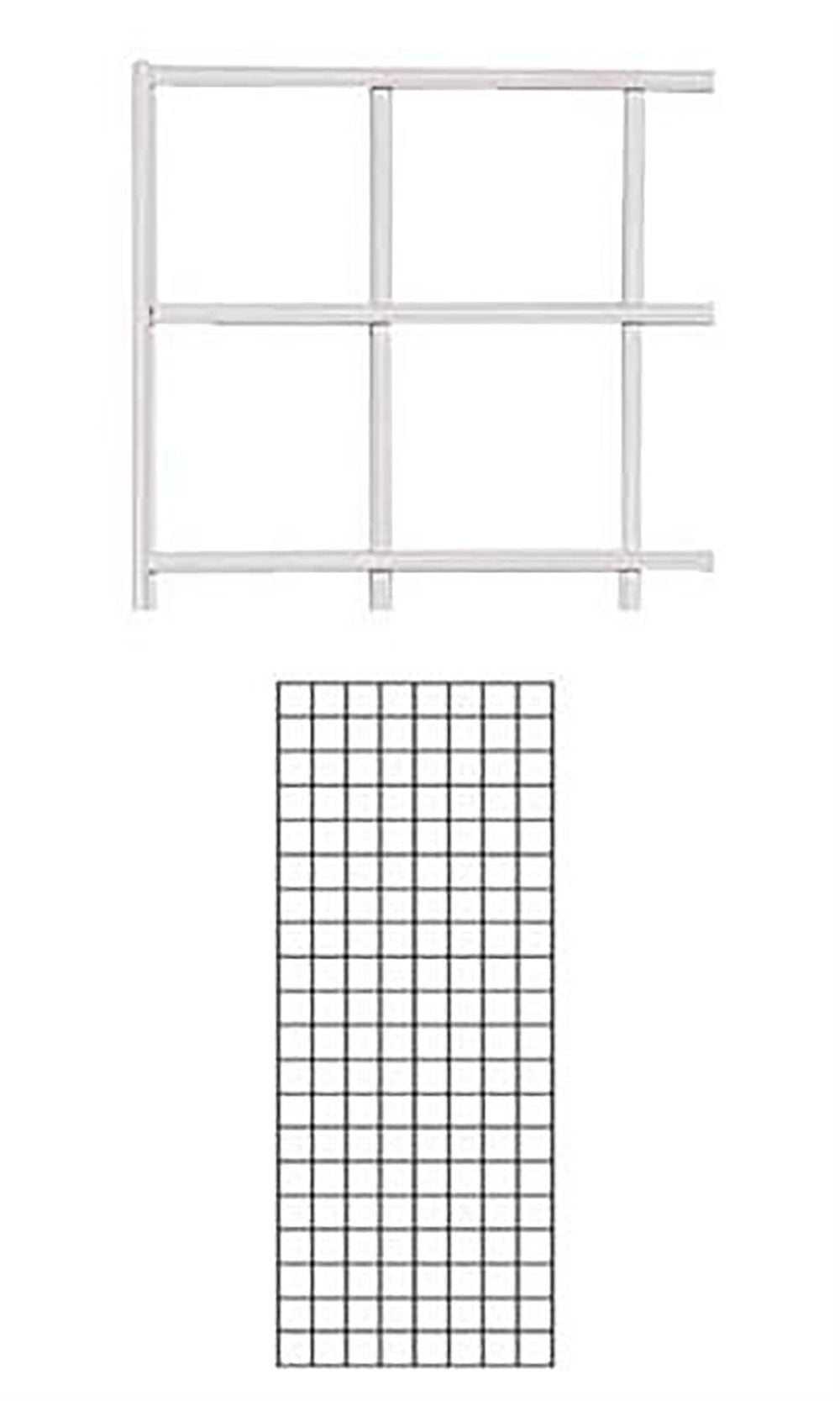 2' X 5' Wire Grid Panel White