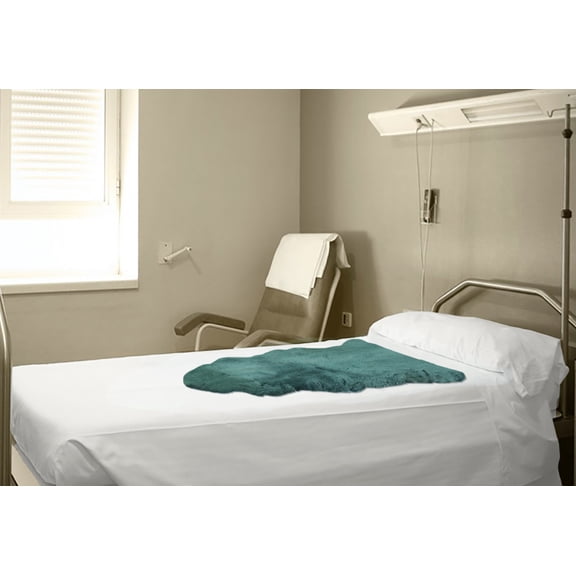 2' X 6' Natural Off-White Medical Grade Double Sheepskin Throw Blanket