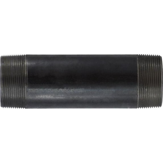 2 X 72 Black Steel Nipple, Black Sch 40 Steel Nipples, Nipples and Fittings