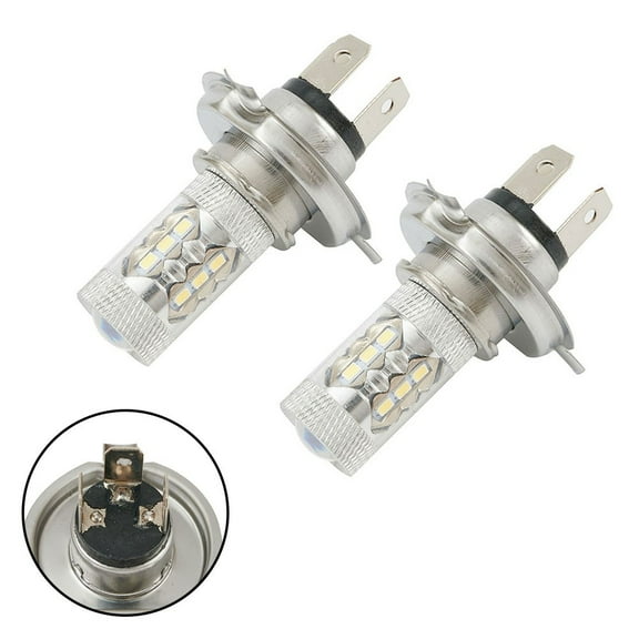 2 X 80W White H4 9003 HB2 LED Fog Light Bulb 1500LM High Beam Headlight DRL