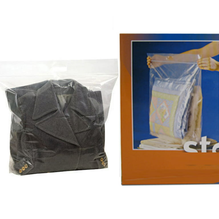 2 X Big Xxl Plastic Bags 24X20 Protect Clothes Storage Heavy Duty New 