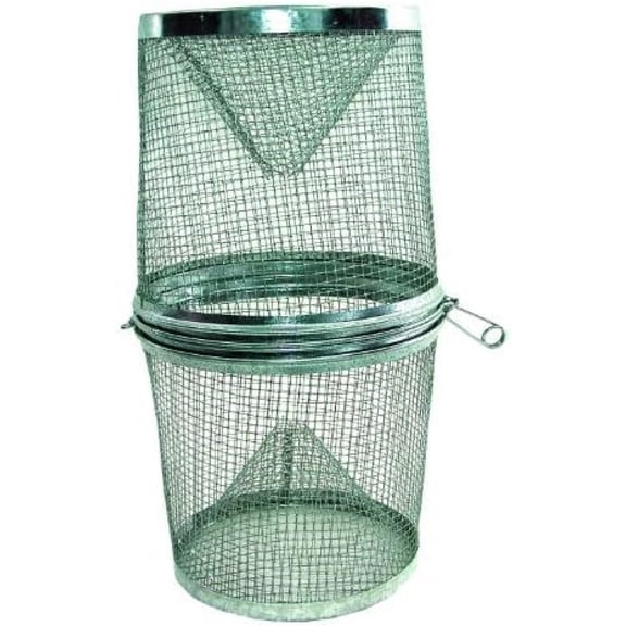 2 X Bilot G-40 Galvanized Steel Minnow Trap