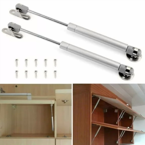 2 X Cabinet Door Lift Support Gas Strut Hydraulic Spring Hinge Kitchen Cupboard