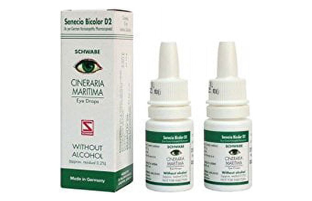 2 X Cineraria Maritima Eye Drops Homoeopathic Medicine 10Ml
