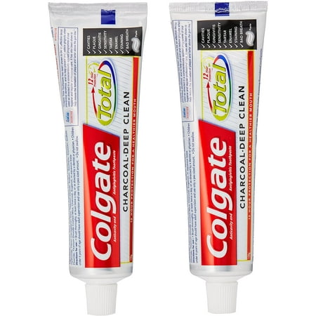 2 X Colgate Total Charcoal Toothpaste - 120 g x 2