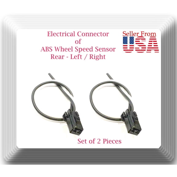 2 X Connector of ABS Wheel Speed Sensor Rear L/R Fits Escape Tribute Marnier