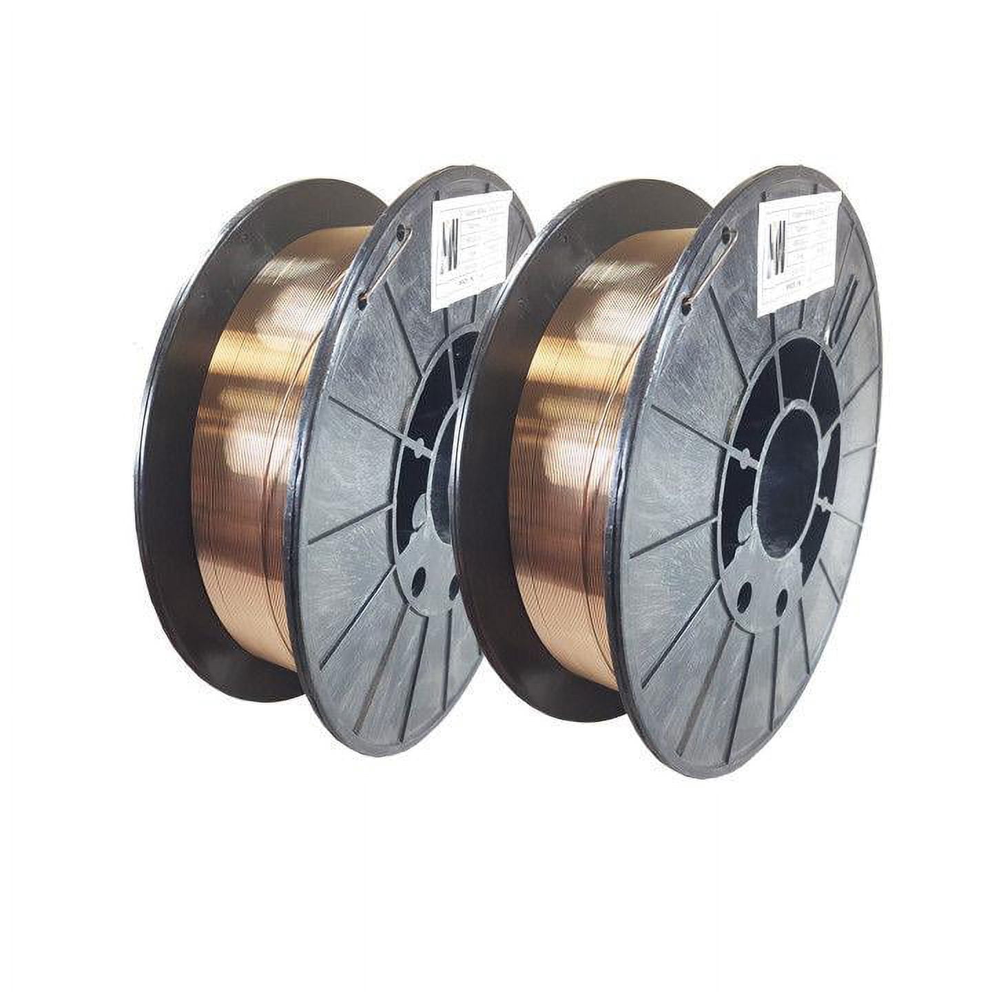 2 X ERCuSi-A .030 X 10 lb Spool Silicon Bronze copper welding wire (2 Reels)