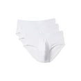 thumbnail image 1 of 2(X)IST 3-Pack Pima Cotton Contour Pouch Brief (Mens, White, SM), 1 of 1