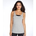 thumbnail image 1 of 2(X)IST Low Back Modal Tank Striped in Grey Heather, Small, 1 of 3
