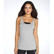 2XIST Low Back Modal Tank Striped in Grey Heather, Small