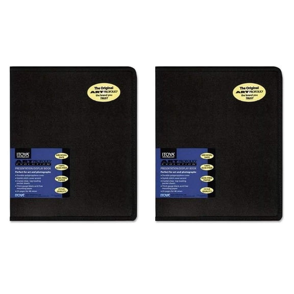 2 X ITOYA EV-12-11 Art Profolio Evolution Display Album 11x14 24 Pages Fits 48 Phots