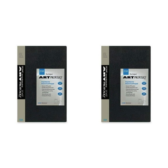2 X Itoya Art Portfolio IA-12-7, 8x10 Inch Storage Display AlbumBook