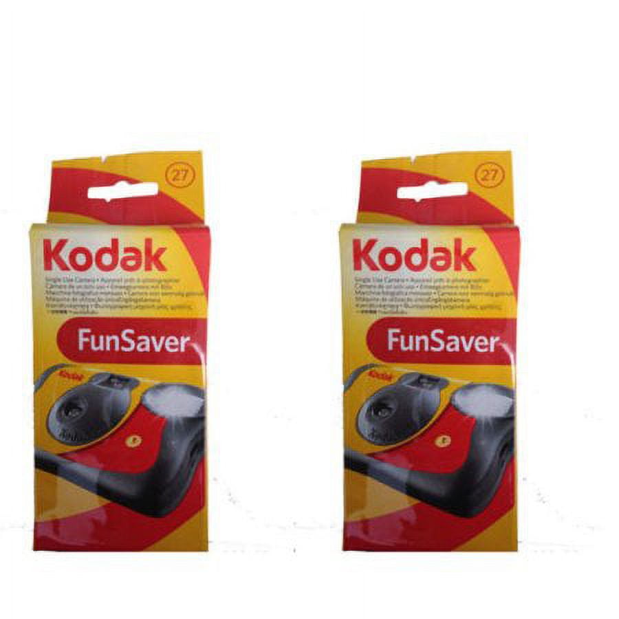 2 X Kodak FunSaver Flash 27 Exp.(IS0 800) One Time Use Disposable