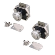 2 X Rv Push Button Latch Locks Catch Door Knobs For Caravan Cupboard