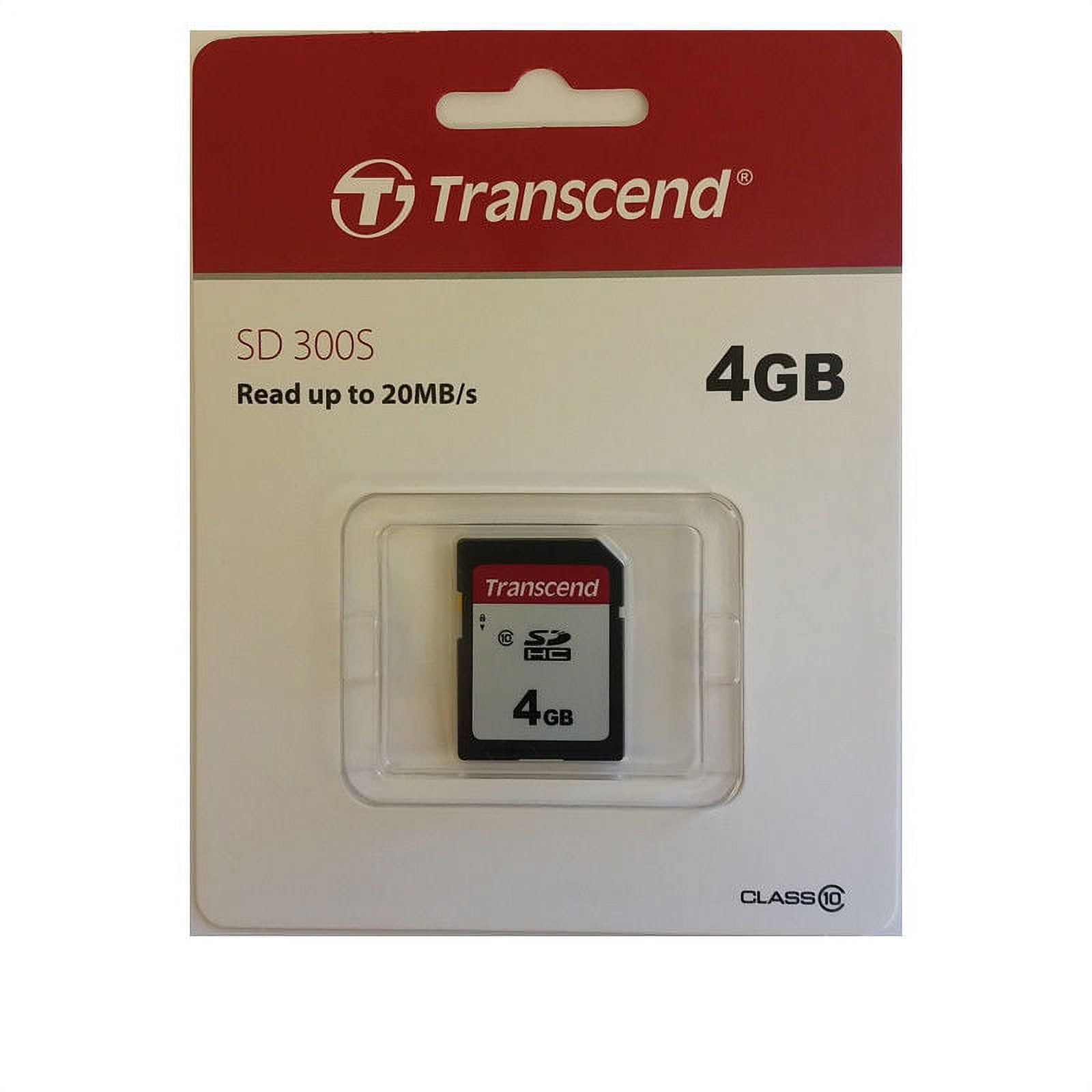2 X Transcend 4GB Class 4 Secure Digital SDHC Memory Card