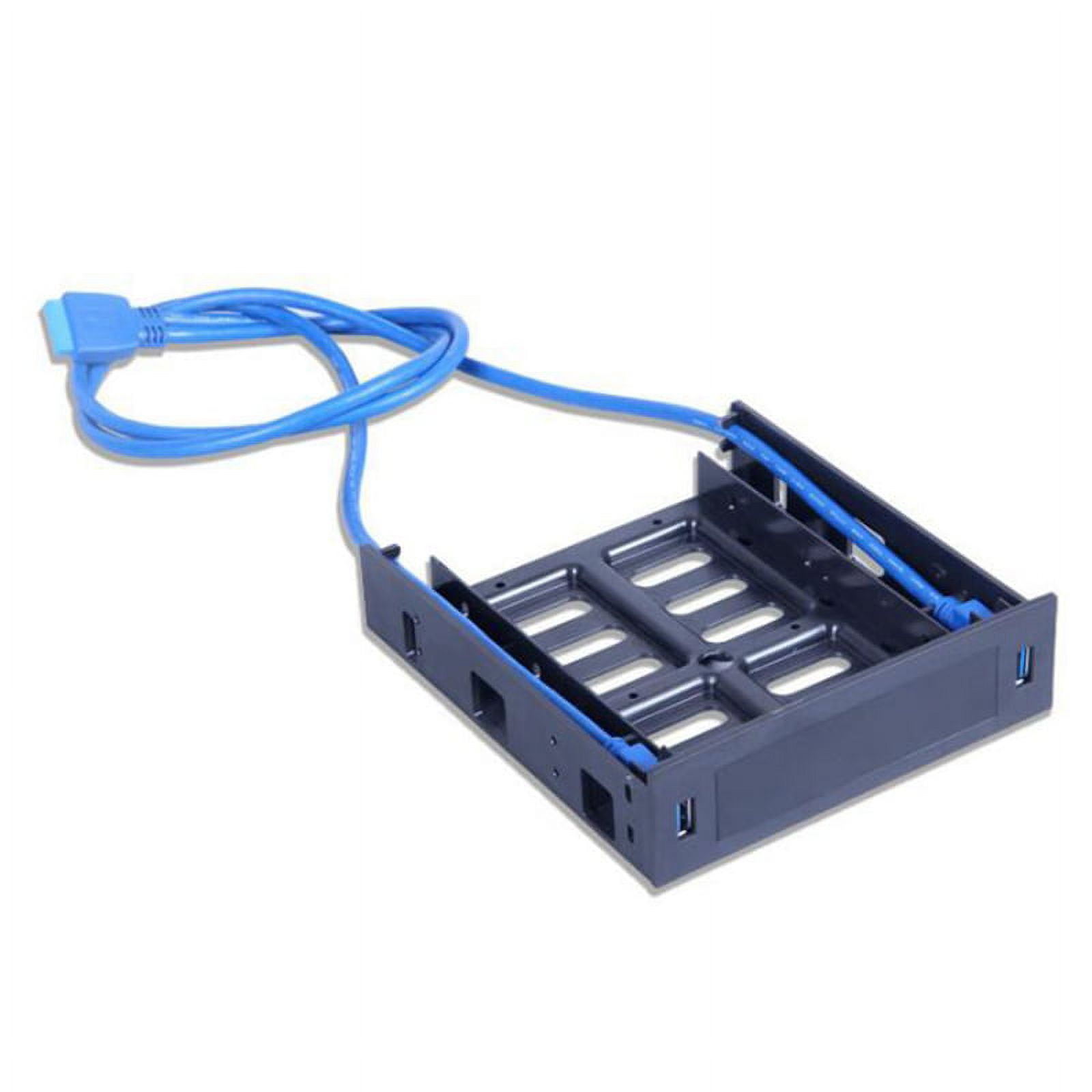 2 X USB 3.0 Panel with 3.5Inch Device/HDD or 2.5Inch SSD/HDD to 5.25 Floppy to Optical Drive Bay