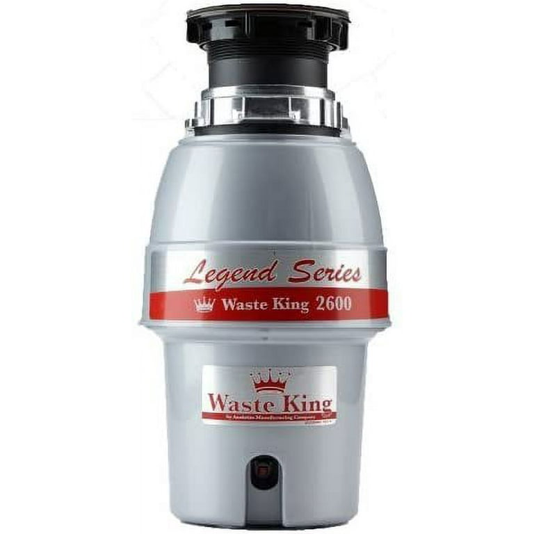 Waste King Legend Series 1/2 HP ゴミ処理機コード付き (L-2600) 2 X Waste King L-2600 Legend Series 1/2 HP Continuous Feed