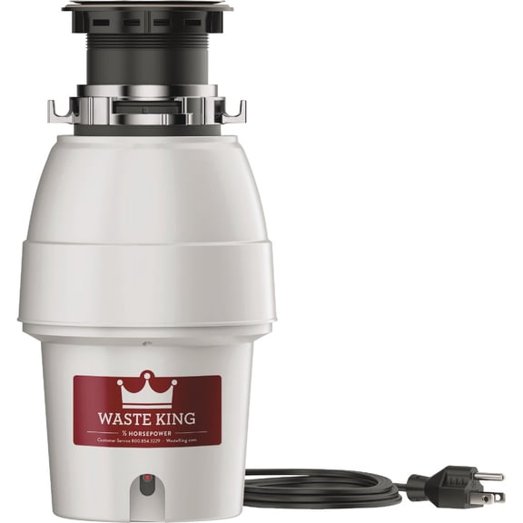 2 X Waste King L-2600 Legend Series 1/2 HP Continuous Feed Operation Garbage Disposal