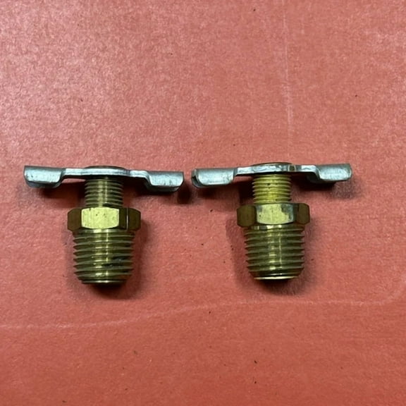 2 X Water Heater 9/16" Fine Thread Brass Drain Valve Hot Water Tank Plug