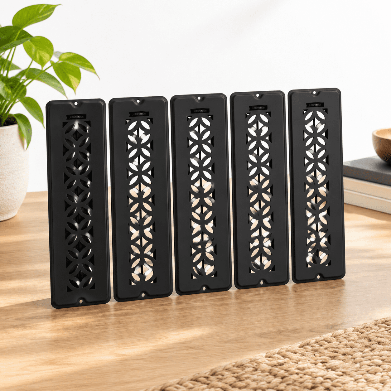 2"X12"- 5pack Adjustable Decorative Floor Vent Covers Registers For ...