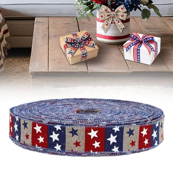 2"X6.56Yards 250Years Anniversary Wired Ribbon for Crafts Wrapping Wreath Bows Patriotic 4Th Of July Ribbons American Flag Ribbon for Memorial Day Party Decoration Patriotic Ribbon for Wrapping Gift