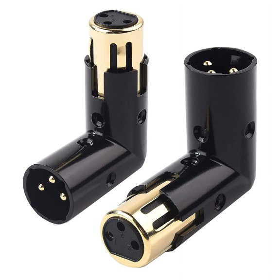 2 * XLR Adapter Plug-Black