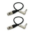 thumbnail image 1 of 2,XLR Cable with Right Angle 1/4 TRS Plug- Shielded XLR to 1/4 Audio Snake Cable, 1 of 26