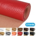 thumbnail image 1 of 2 Yards 54" Wide Vinyl Faux Leather Fabric Cotton Back Home Decor Fabric for Hand Crafts DIY Craft Upholstery, 1 of 6