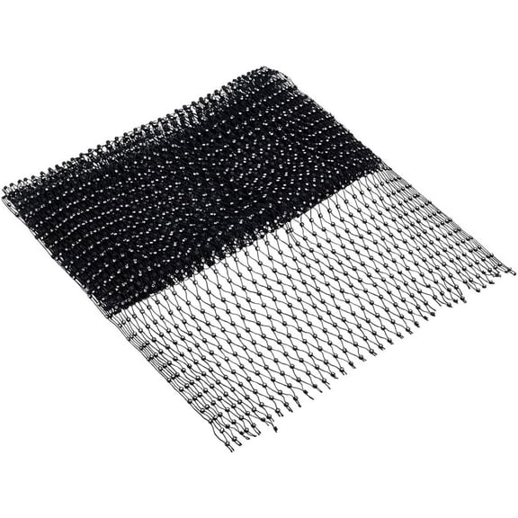 2 Yards Crystal Fishnet Fabric Sparkling Stretch Rhinestone Mesh Elastic Sequin Net with Rhinestone Shiny Stretch Crystal Rhinestone Net Black Rhinestone Mesh Fabric for Clothes