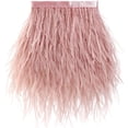 thumbnail image 1 of 2 Yards Genuine Ostrich Feathers Craft Fringe Trim in 3-4 inch in Width (Lotus Pink), 1 of 9