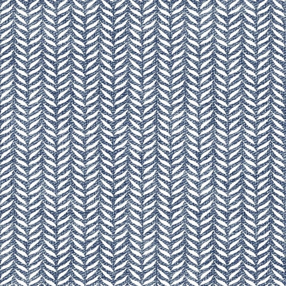 2 Yards Textured Leaves Blue Cotton Fabric Mini Bolt