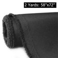 thumbnail image 1 of 2 Yards Waterproof Canvas Fabric 600D Home Decor Fabric 58" Width UV Heat Resistant Heavy Duty Marine Fabric by the Yard，Black, 1 of 6