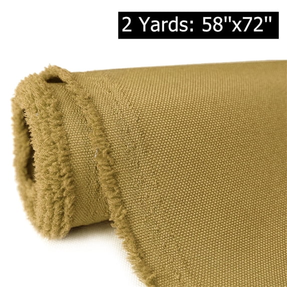 2 Yards Waterproof Canvas Fabric 600D Home Decor Fabric 58" Width UV Heat Resistant Heavy Duty Marine Fabric by the Yard,Brown