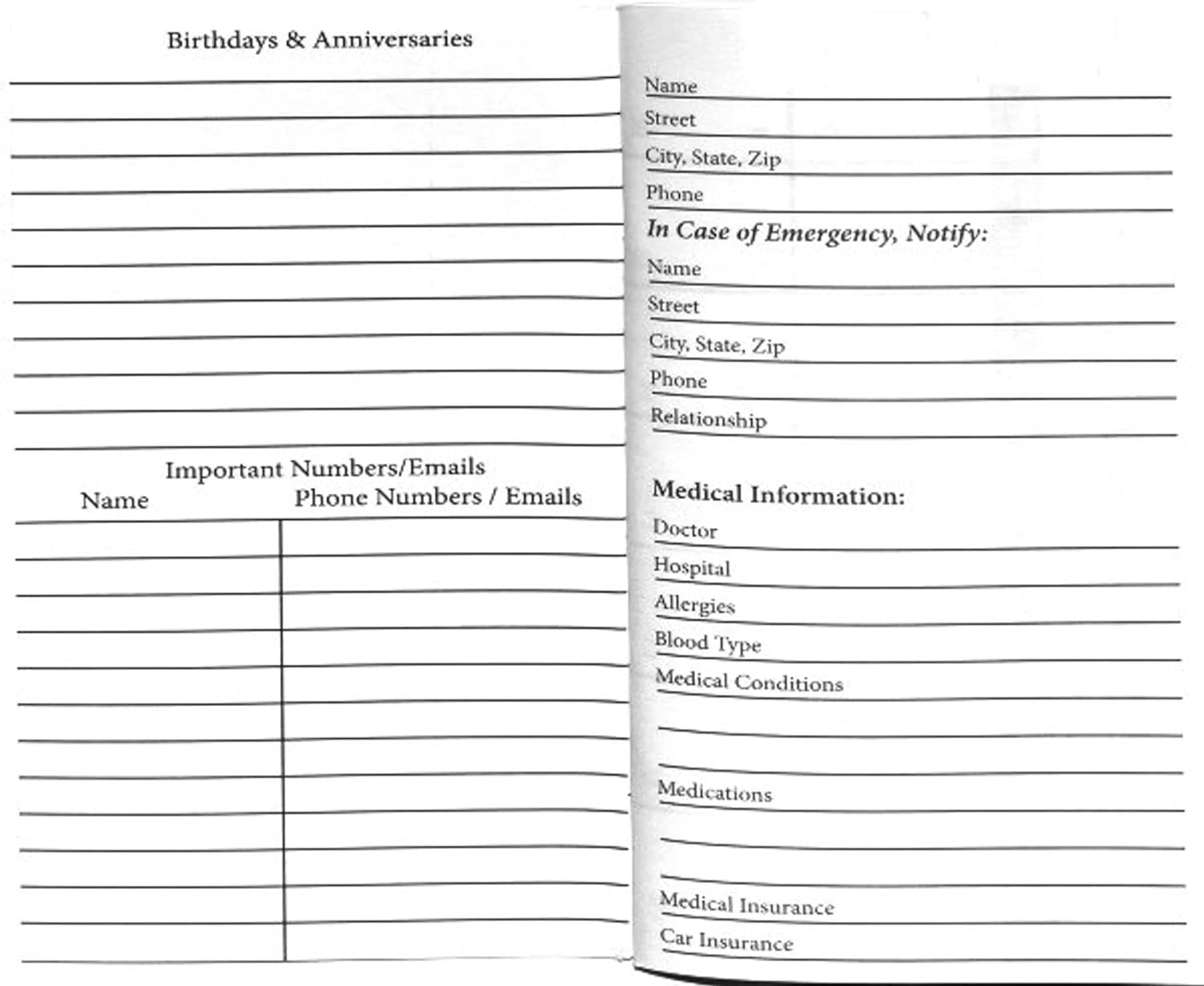 2 Year 2024 2025 Bling Glitter Pocket Calendar Planner With Note Pad