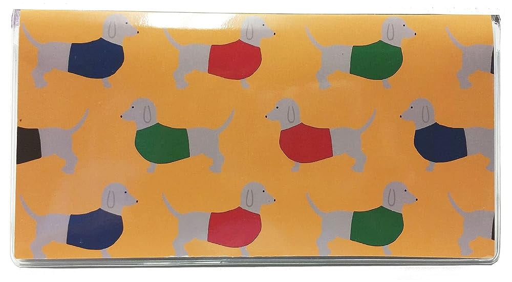 2 Year 2025 2025 Pocket Calendar Planner with Note Pad (Dachshunds