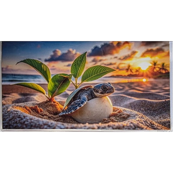 2 Year 2026-2027 Turtle Beach Pocket Calendar Planner and Note Pad Ocean