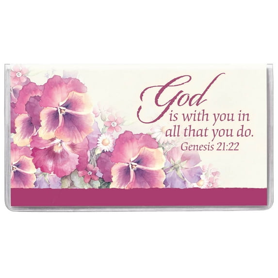 Custom 2 Year Planner God is with You - Pocket Sized Calendar Ideal for Purses, Briefcases, or Backpacks – 6 ¾ inches x 3 5/8 inches