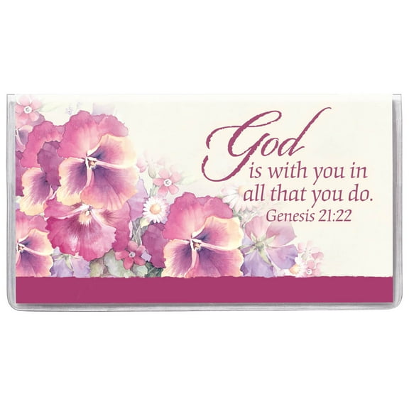 Custom 2 Year Planner God is with You - Pocket Sized Calendar Ideal for Purses, Briefcases, or Backpacks 6 inches x 3 5/8 inches