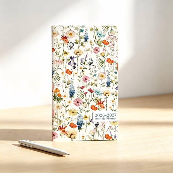 2-Year Pocket Calendar 2026-2027, Mini Portable Monthly Planner for Personal Schedule and Academic Year Planning, Compact Purse Size Date Book