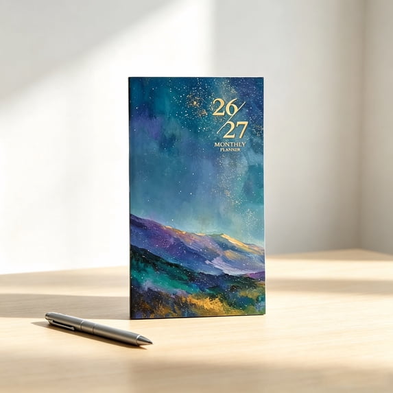 2-Year Pocket Calendar 2026-2027, Mini Portable Monthly Planner for Personal Schedule and Academic Year Planning, Compact Purse Size Date Book