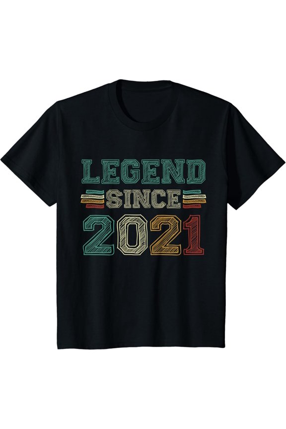 2 Years Old Legend Since 2021 2Nd Birthday T-Shirt