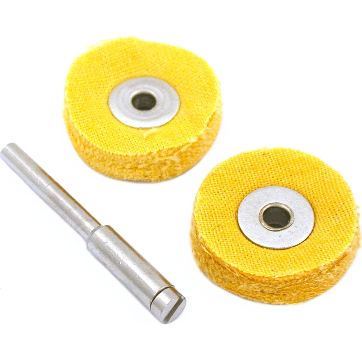 2 Yellow Cotton Buffing Wheels Jewelers Rotary Tools