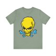 thumbnail image 1 of 2-Yellow Skull Graphic Design Tee, Skull Shirt, Vintage Tees, Art Design T-Shirt, Vintage Graphic Tee, Art Shirts with Skulls, 1 of 83