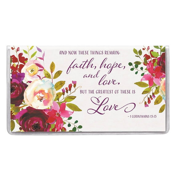 2 Yr. Planner Faith Hope Love Floral - Pocket Sized Calendar Ideal for Purses, Briefcases, or Backpacks 6 inches x 3 5/8 inches