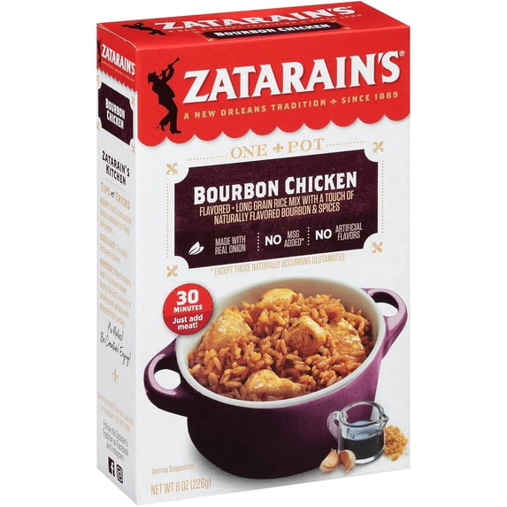 2- Zatarain's Bourbon Chicken Flavored Rice ( 2 Pack )