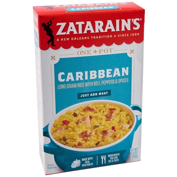 Zatarains Rice Mix, Caribbean 8 oz ( 2 Pack )